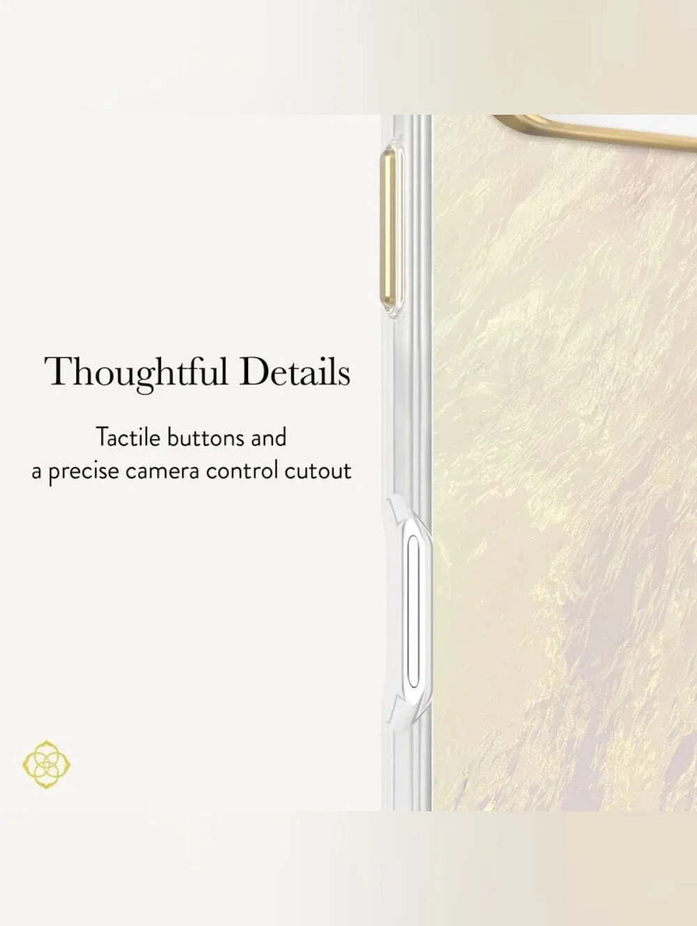 Kendra Scott Iridescent Gold MagSafe Phone Case